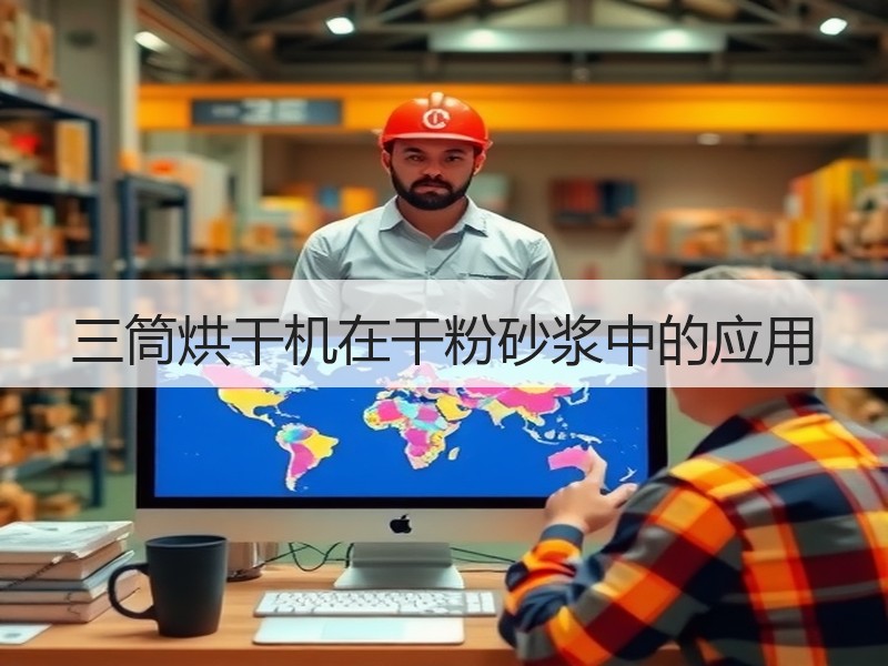 三筒烘干机在干粉砂浆中的应用