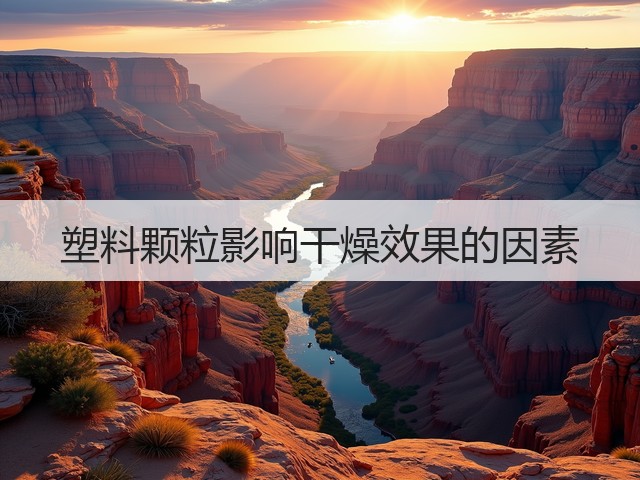 塑料颗粒影响干燥效果的因素(图2) 塑料颗粒影响干燥效果的因素(图2)