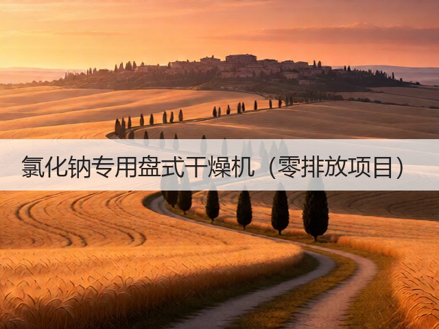 氯化钠专用盘式干燥机(零排放项目)(图1) 氯化钠专用盘式干燥机(零排放项目)(图1)