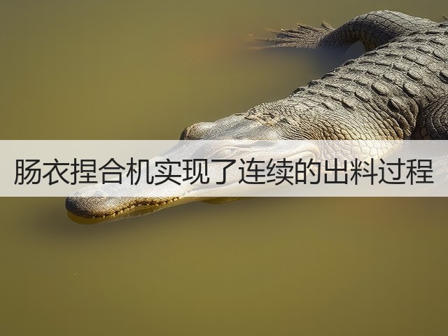 肠衣捏合机实现了连续的出料过程(图3) 肠衣捏合机实现了连续的出料过程(图3)