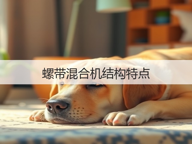 螺带混合机结构特点(图3) 螺带混合机结构特点(图3)