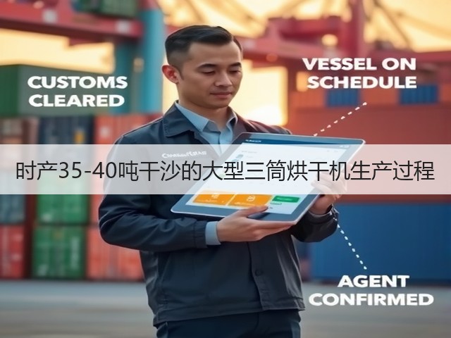 时产35-40吨干沙的大型三筒烘干机生产过程(图2) 时产35-40吨干沙的大型三筒烘干机生产过程(图2)