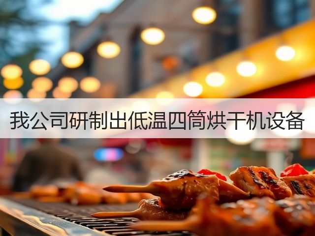 我公司研制出低温四筒烘干机设备(图3)
