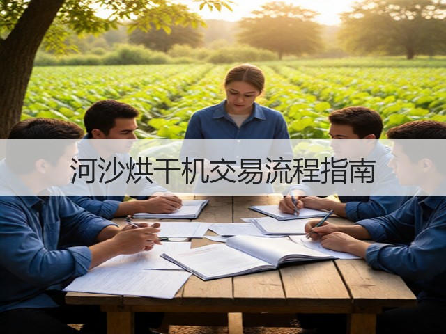 河沙烘干机交易流程指南(图1)
