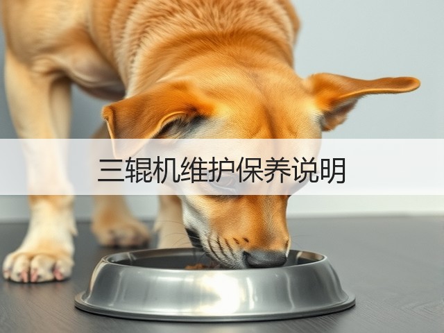 三辊机维护保养说明(图1) 三辊机维护保养说明(图1)