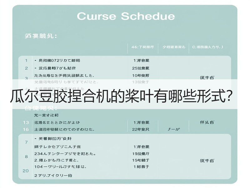 瓜尔豆胶捏合机的桨叶有哪些形式？