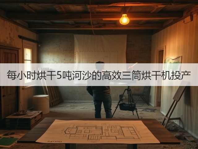 每小时烘干5吨河沙的高效三筒烘干机投产(图2) 每小时烘干5吨河沙的高效三筒烘干机投产(图2)