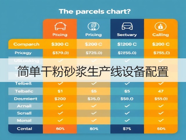 简单干粉砂浆生产线设备配置(图2) 简单干粉砂浆生产线设备配置(图2)