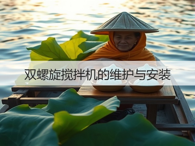 双螺旋搅拌机的维护与安装(图2) 双螺旋搅拌机的维护与安装(图2)