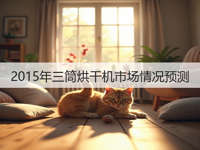 2015年三筒烘干机市场情况预测(图2) 2015年三筒烘干机市场情况预测(图2)