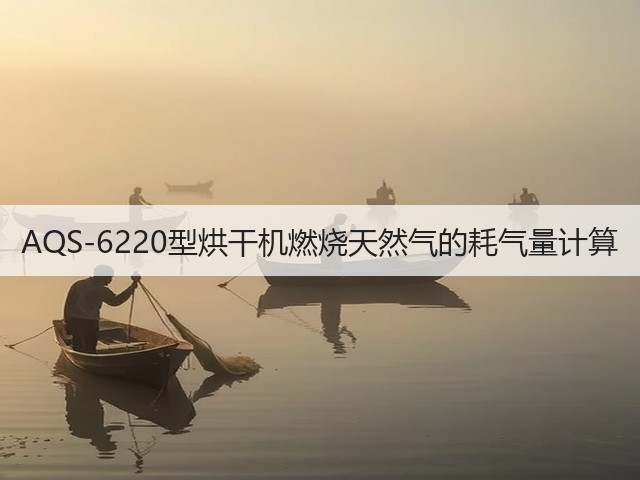 AQS-6220型烘干机燃烧天然气的耗气量计算(图2) AQS-6220型烘干机燃烧天然气的耗气量计算(图2)