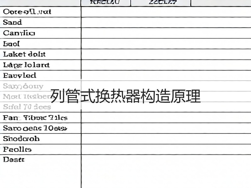 列管式换热器构造原理 列管式换热器构造原理