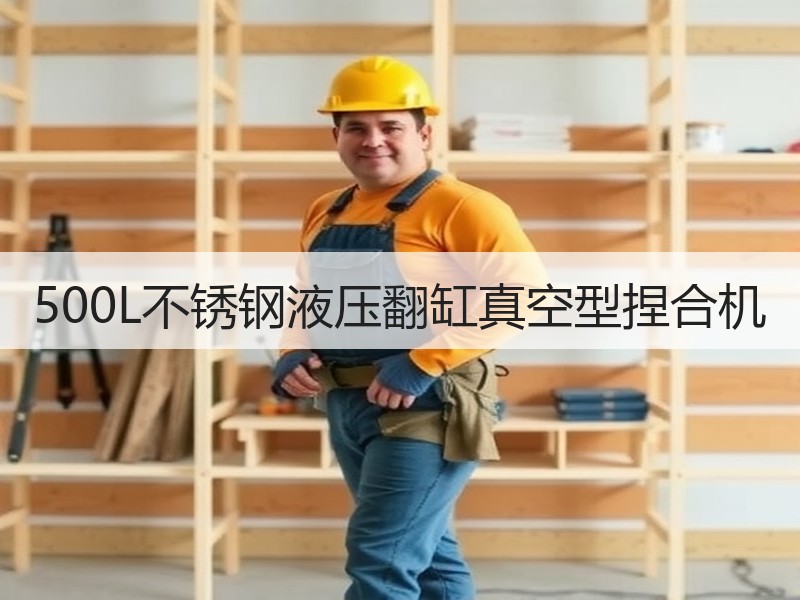 500L不锈钢液压翻缸真空型捏合机