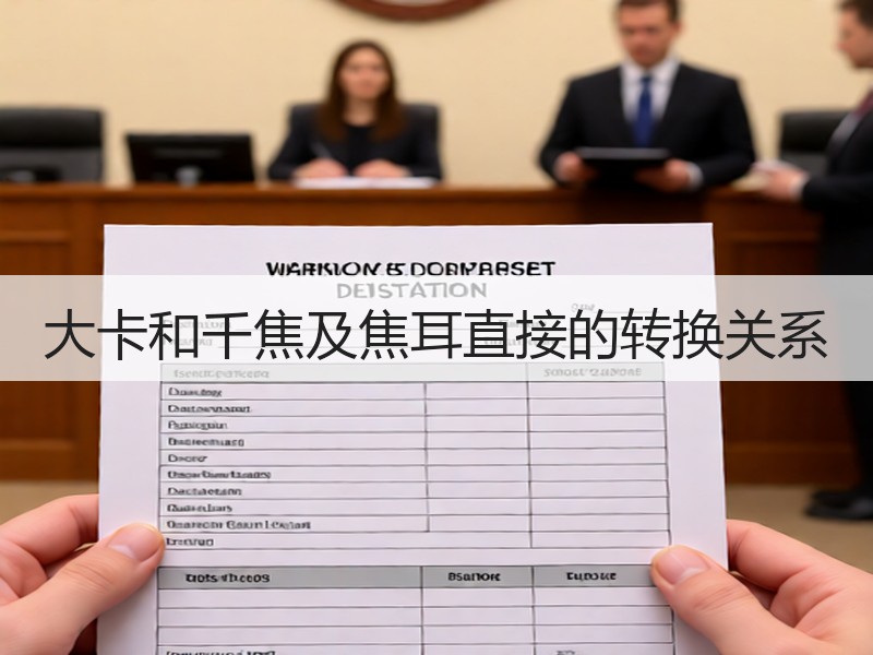 大卡和千焦及焦耳直接的转换关系 大卡和千焦及焦耳直接的转换关系