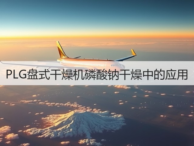 PLG盘式干燥机磷酸钠干燥中的应用(图1) PLG盘式干燥机磷酸钠干燥中的应用(图1)