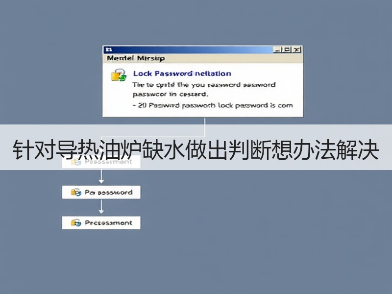 针对导热油炉缺水做出判断想办法解决 针对导热油炉缺水做出判断想办法解决