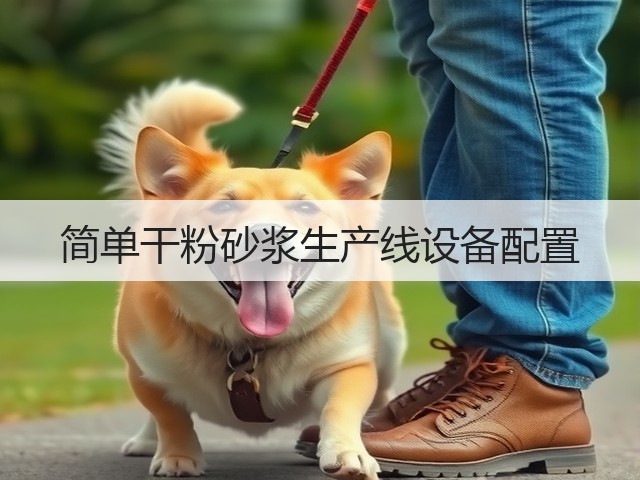 简单干粉砂浆生产线设备配置(图1) 简单干粉砂浆生产线设备配置(图1)