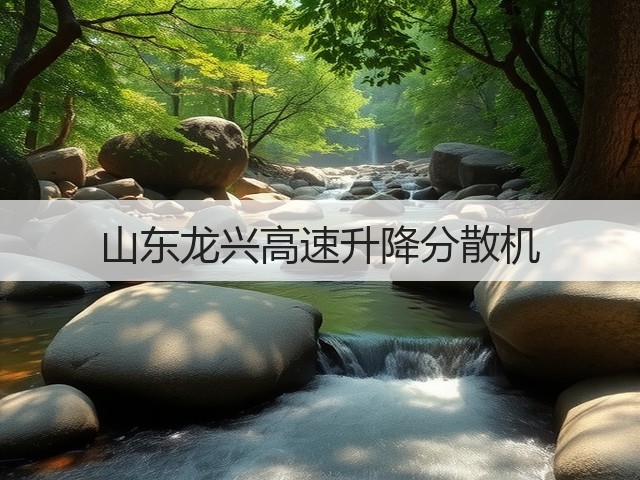 山东龙兴高速升降分散机(图2)