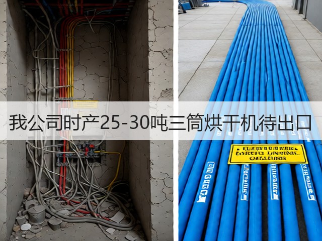 我公司时产25-30吨三筒烘干机待出口(图3)