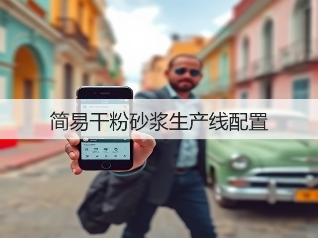 简易干粉砂浆生产线配置(图2) 简易干粉砂浆生产线配置(图2)