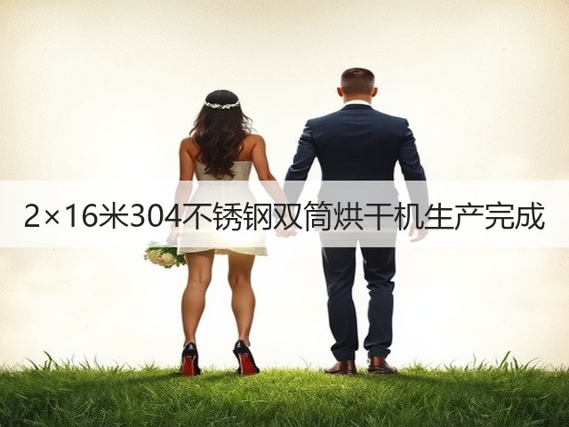 2×16米304不锈钢双筒烘干机生产完成(图1)