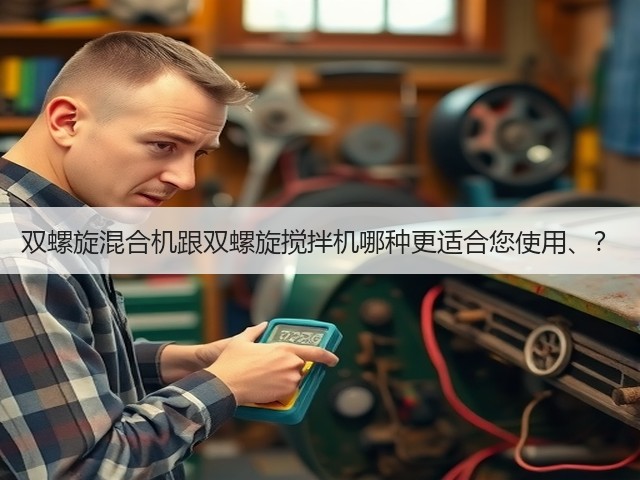 双螺旋混合机跟双螺旋搅拌机哪种更适合您使用、？(图2)