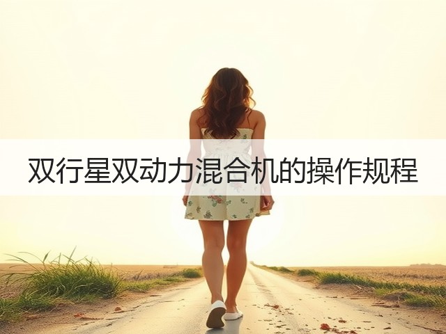 双行星双动力混合机的操作规程(图3)