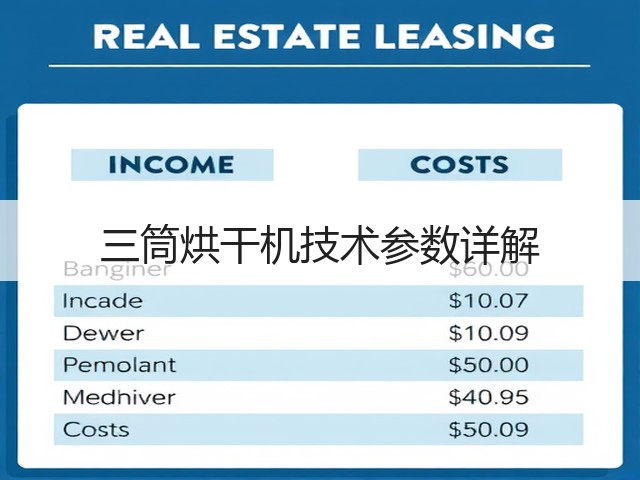 三筒烘干机技术参数详解(图1) 三筒烘干机技术参数详解(图1)