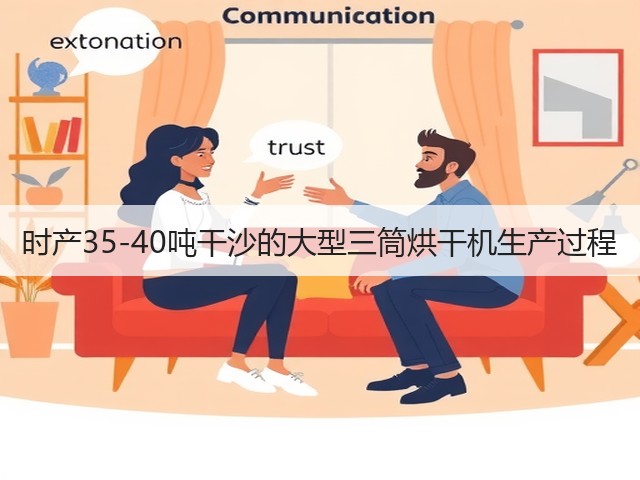 时产35-40吨干沙的大型三筒烘干机生产过程(图2)