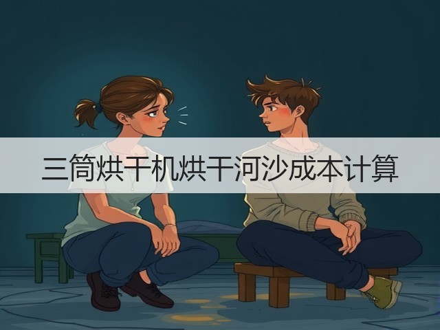 三筒烘干机烘干河沙成本计算(图1) 三筒烘干机烘干河沙成本计算(图1)