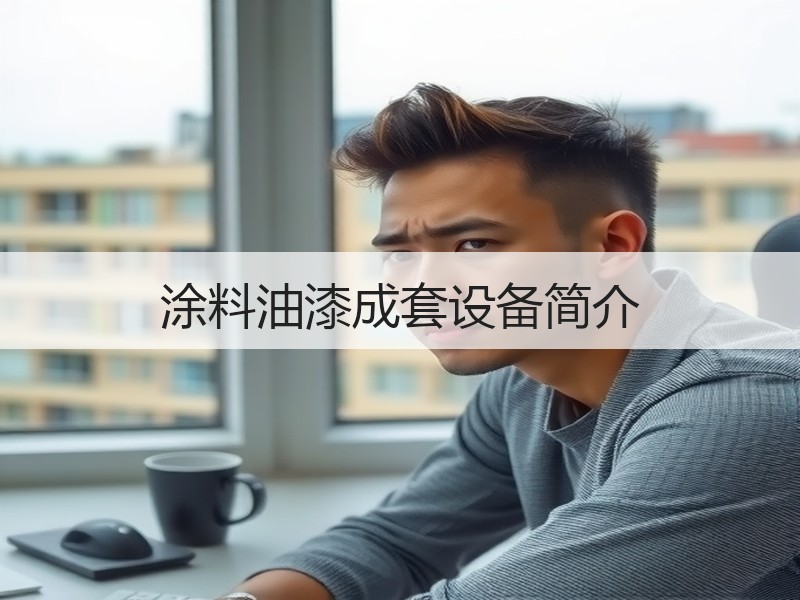 涂料油漆成套设备简介 涂料油漆成套设备简介