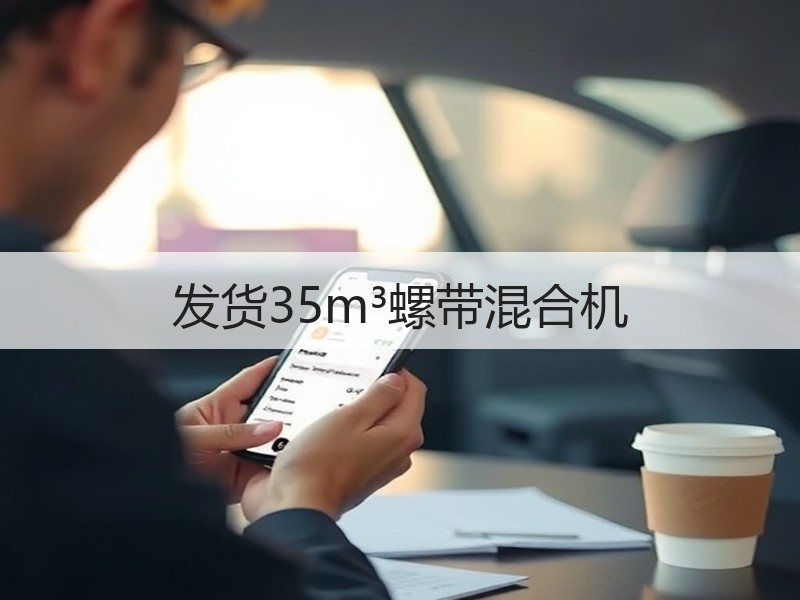 发货35m³螺带混合机