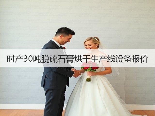 时产30吨脱硫石膏烘干生产线设备报价(图1)
