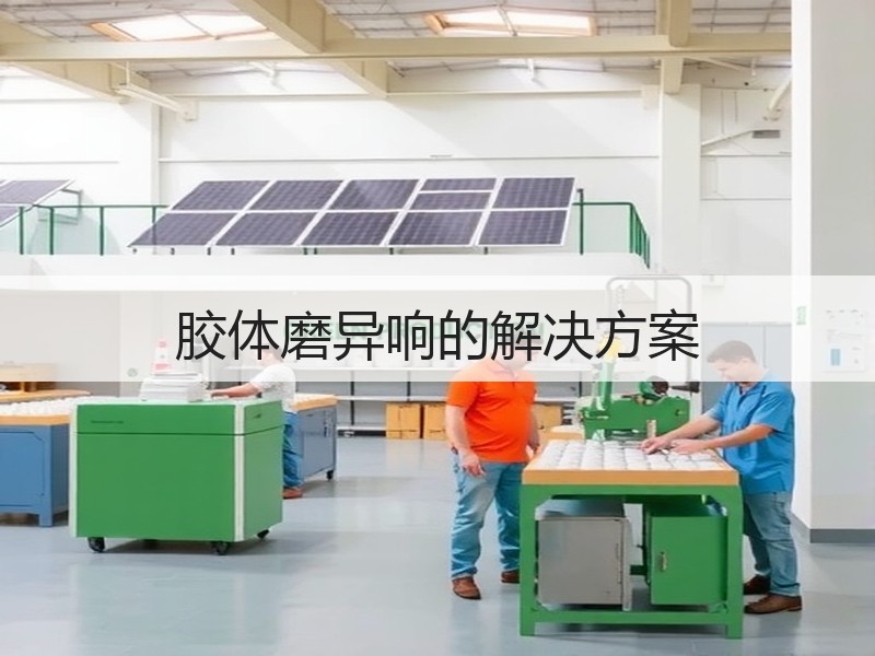 胶体磨异响的解决方案