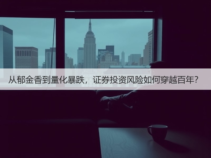 从郁金香到量化暴跌，证券投资风险如何穿越百年？