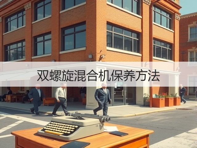 双螺旋混合机保养方法(图2)