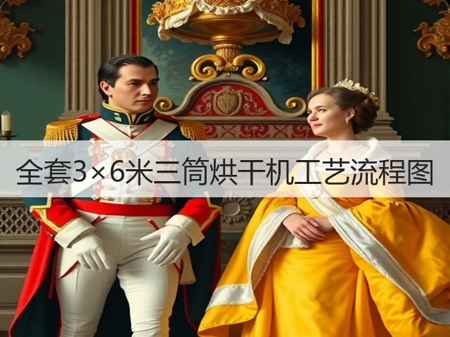 全套3×6米三筒烘干机工艺流程图(图1)