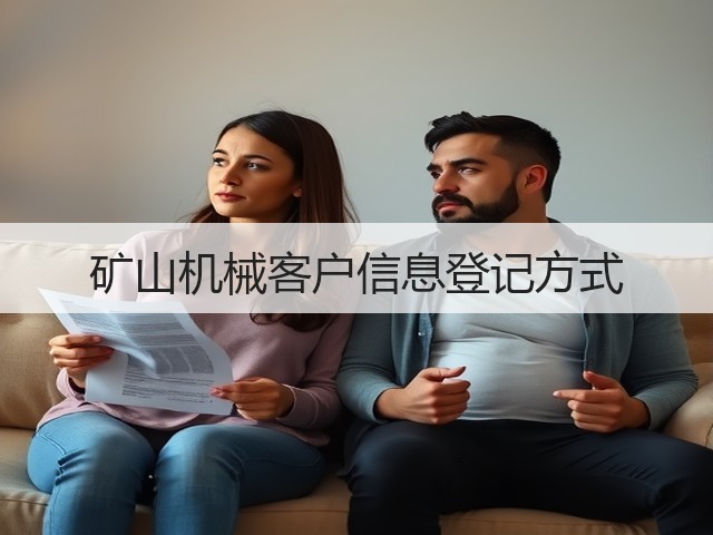 矿山机械客户信息登记方式(图2)