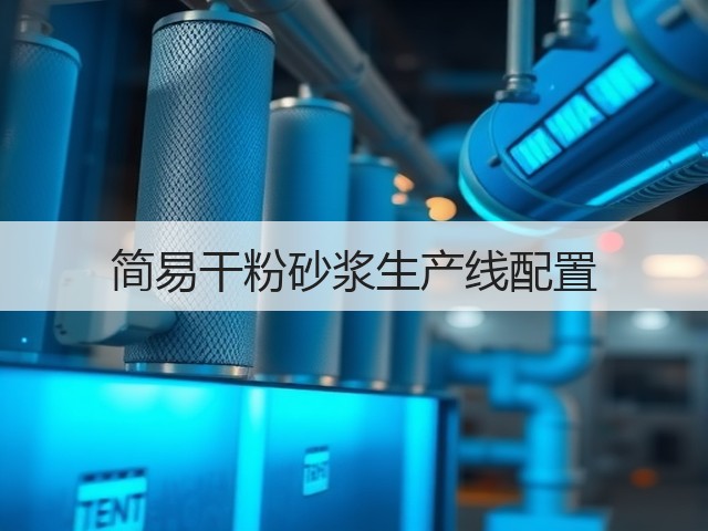 简易干粉砂浆生产线配置(图2) 简易干粉砂浆生产线配置(图2)