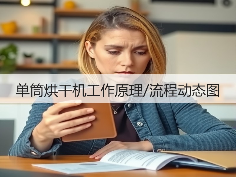 单筒烘干机工作原理/流程动态图