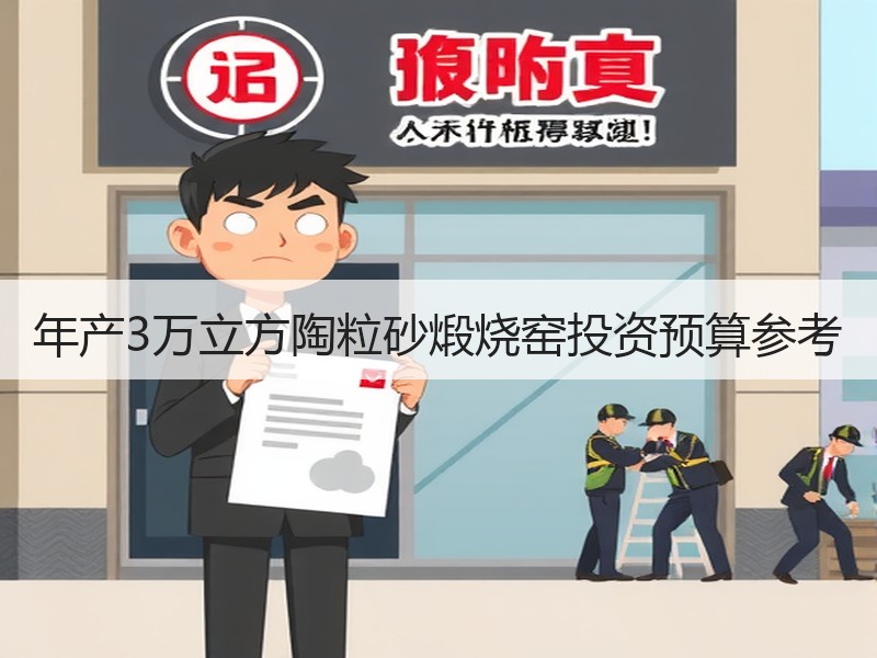 年产3万立方陶粒砂煅烧窑投资预算参考