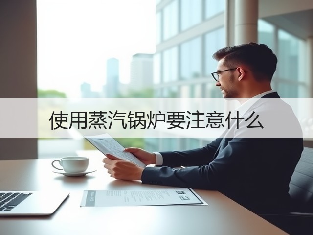 使用蒸汽锅炉要注意什么(图1)